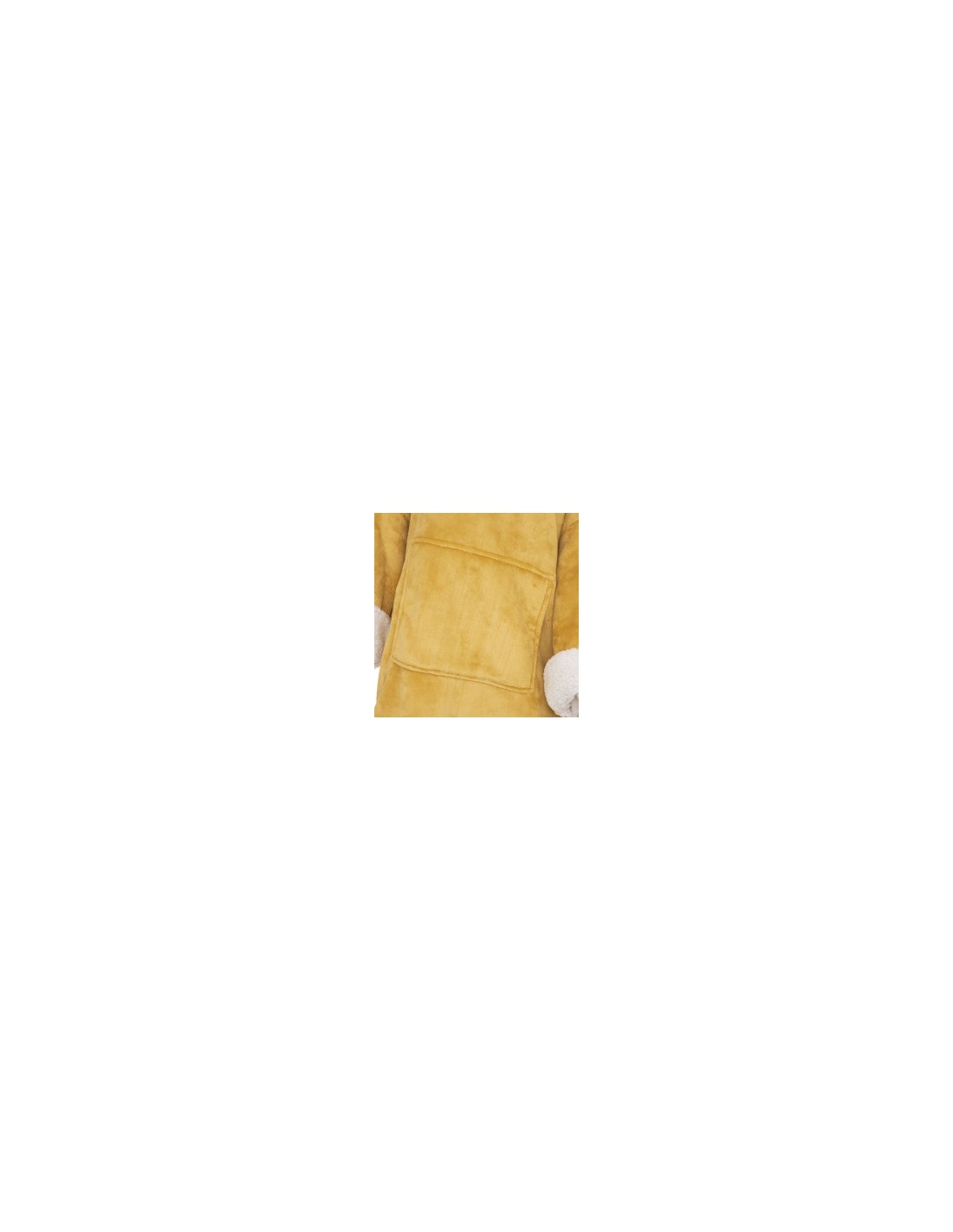 PLAID 181122R FELPA CON CAPPUCCIO OCRA