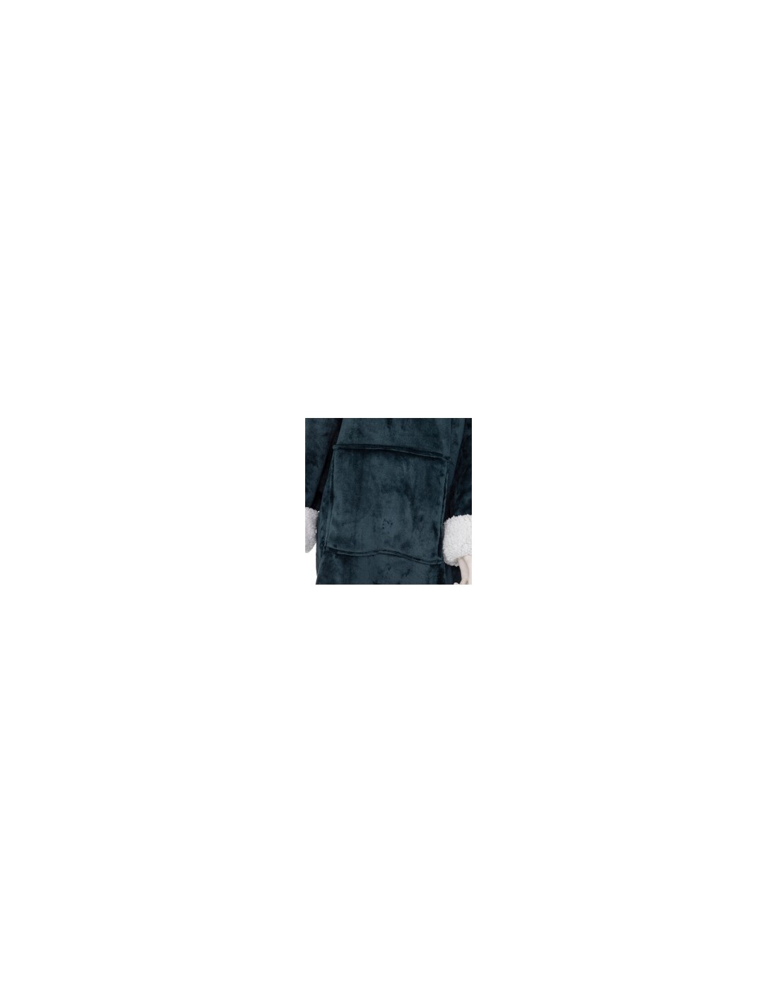 PLAID 181122F FELPA CON CAPPUCCIO BLU