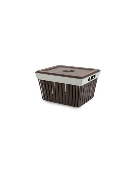 VASCHETTA DOGA MOKA CON COPERCHIO