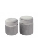 POUF 74382 1 MIS SION GRIGIO 32X38CM