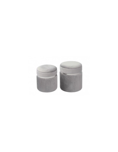 POUF 74382 2 MIS SION GRIGIO 36X44CM