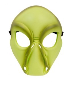MASCHERA 00584 ALIENO VERDE PLASTICA