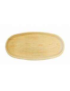 VASSOIO OVALE IN LEGNO 20 X 40 09870 su TreG Ingrosso