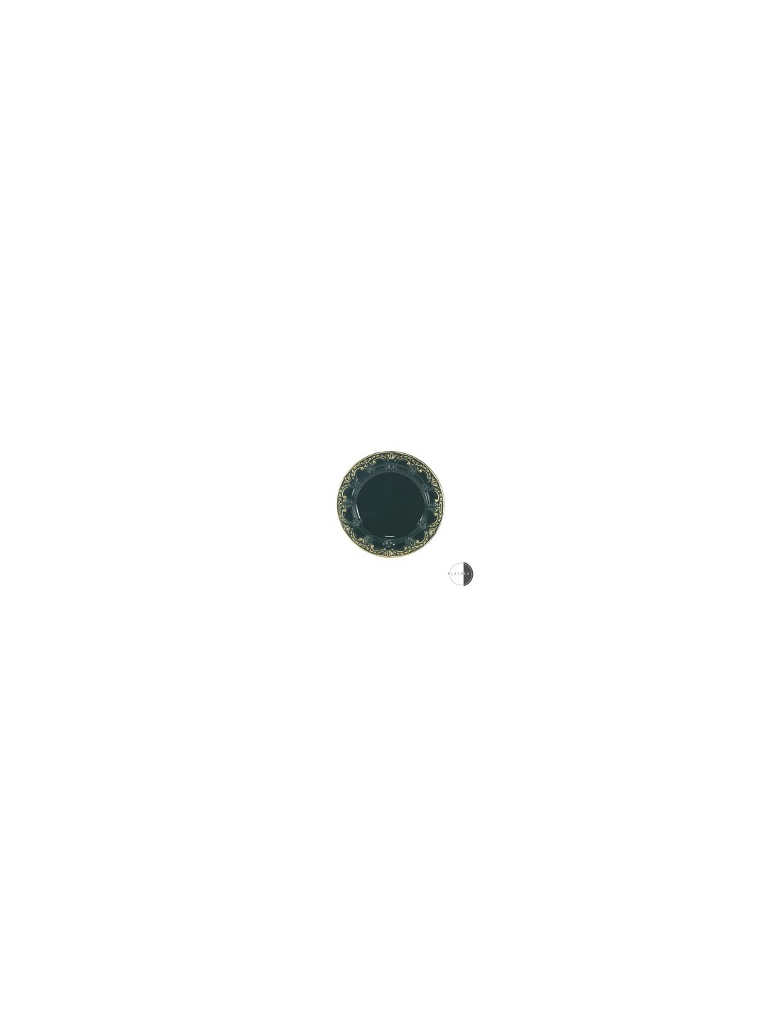 SOTTOPIATTO VERDE SCURO D33CM PVC su TreG Ingrosso