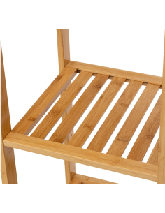 SCAFFALE BAMBOO C/SPECCHIO 35X35X168CM su TreG Ingrosso