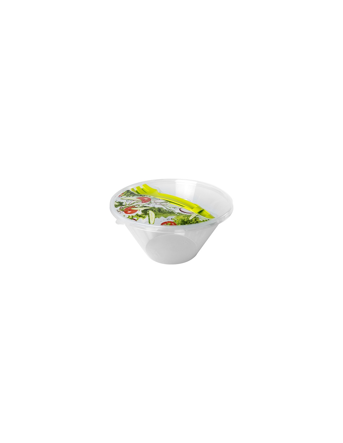 INSALATIERA 44 CM CON COPERCHIO E PINZA INSALATA 16436