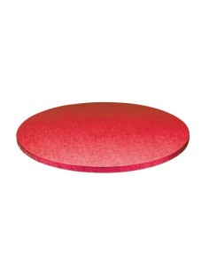 SOTTOTORTA TONDO 25x1,2cm ROSSO 0931953 DECORA