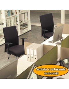 POLTRONA UFFICIO PEN NERO MO321-01