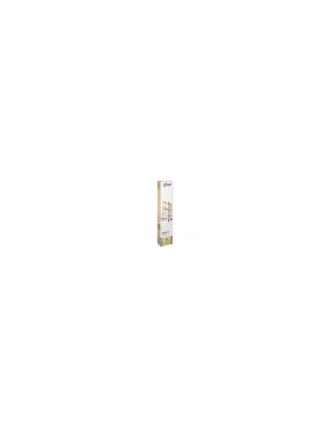 CARRELLO BAMBOO 3 RIPIANI 38X20X80CM su TreG Ingrosso