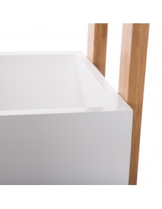CARRELLO BAMBOO 3 RIPIANI 38X20X80CM su TreG Ingrosso