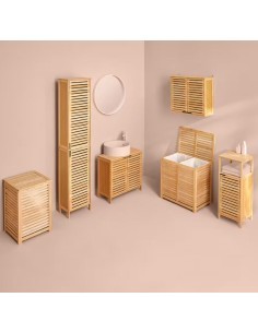 MOBILETTO BAMBOO 31X30X79CM su TreG Ingrosso