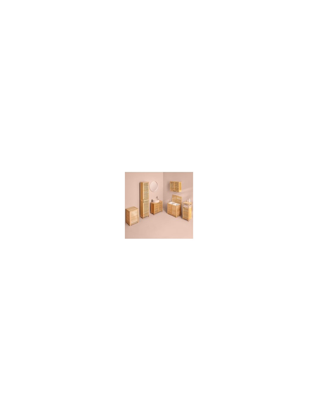MOBILETTO BAMBOO 31X30X79CM su TreG Ingrosso