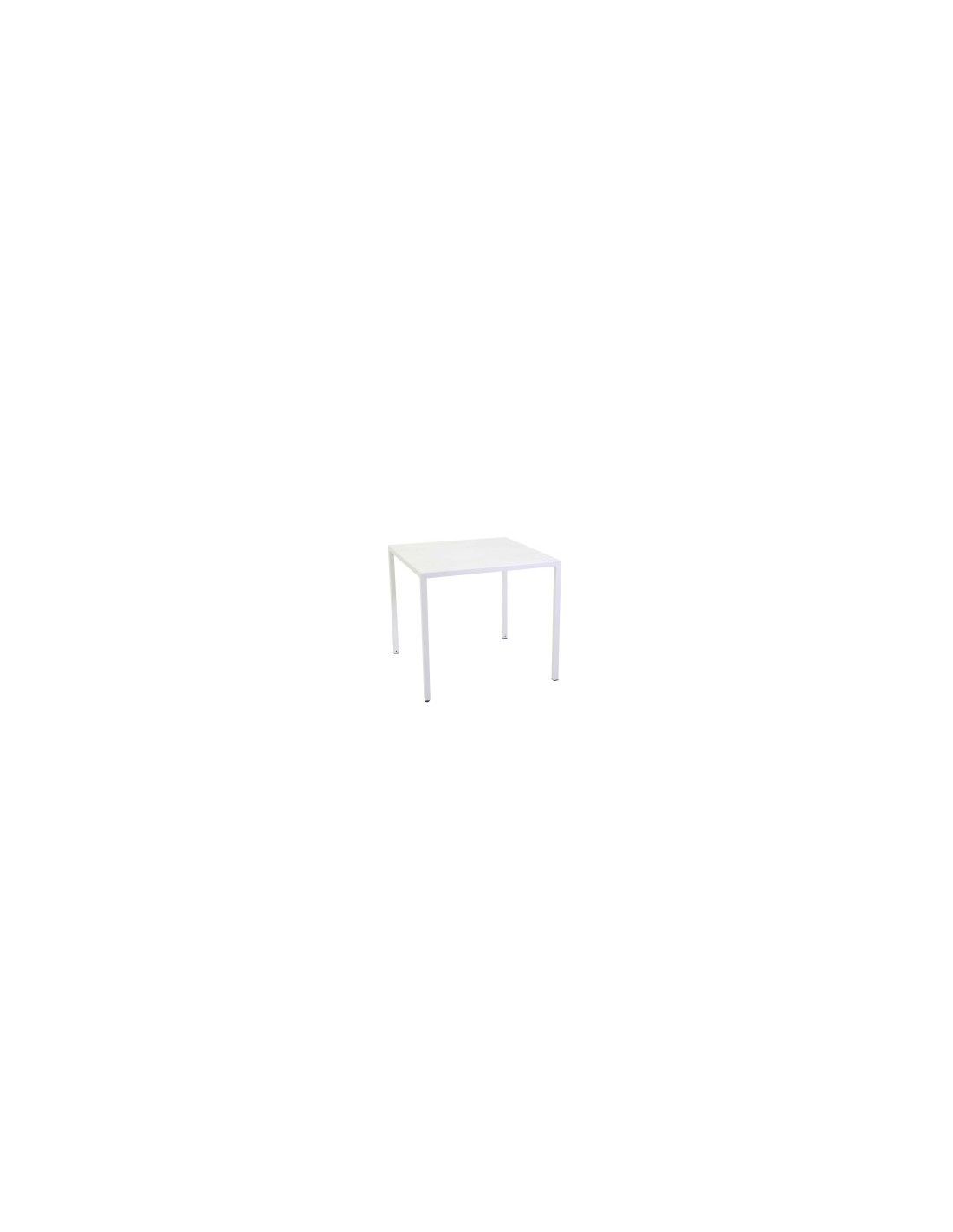 TAVOLO NEW ELMA 90X90 BIANCO AUTOLIVELLANTE