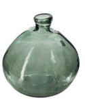 VASO 155689F VETRO RICICLATO VERDE KAKI D33CM
