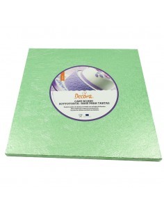 SOTTOTORTA QUADRATO VERDE CHIARO 20x20cm 0931838 DECORA su TreG Ing...