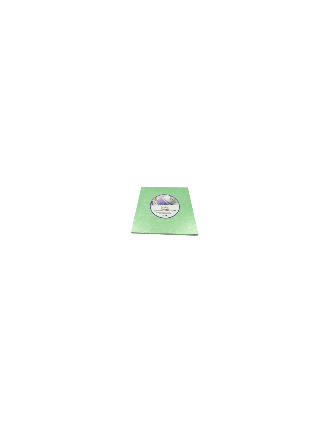 SOTTOTORTA QUADRATO VERDE CHIARO 20x20cm 0931838 DECORA su TreG Ing...