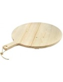 TAGLIERE TONDO IN LEGNO CON MANICO 49 CM MEETING su TreG Ingrosso