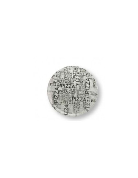 PIATTO PIZZA NAPOLI WHITE BLACK 33CM su TreG Ingrosso
