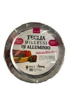 T32 TEGLIA TONDA ALLUMINIO 32CM su TreG Ingrosso