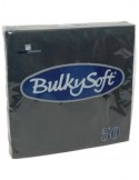 CONFEZIONE 50 TOVAGLIOLI 33X33 2 VELI NERO su TreG Ingrosso