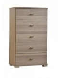 CASSETTIERA F2091 MEDIA 5 CASSETTI ROVERE SBIANCATO su TreG Ingrosso