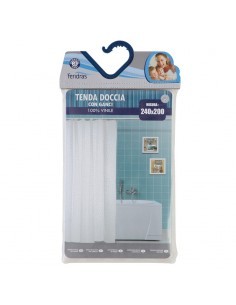TENDA DOCCIA 240 X 200 CM IN VINILE ASSORTITO FERIDRAS su TreG Ingr...