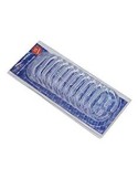 GANCI DOCCIA TRASPARENTI SET 12 PEZZI FERIDRAS su TreG Ingrosso