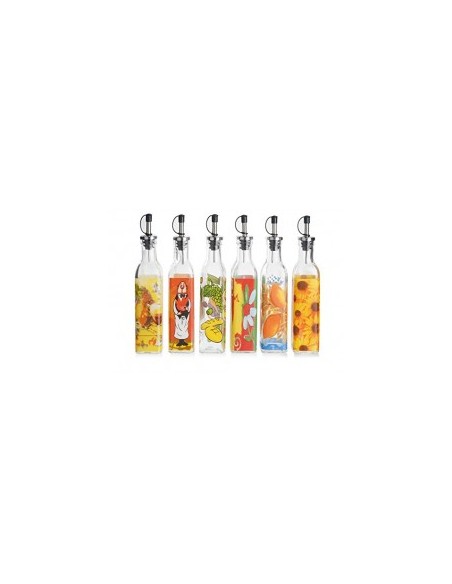 OLIERA IN VETRO DECORATO 0,5 LT KAUFGUT su TreG Ingrosso