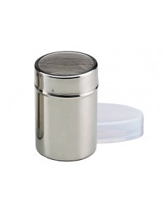SPARGIZUCCHERO IN ACCIAIO CON TAPPO SETACCIO 0,35 LT KAUFGUT su Tre...