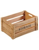 CASSETTA LEGNO NATURE STORAGE 30X20X16 CM KAUFGUT su TreG Ingrosso