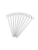 CONFEZIONE 10 SPIEDINI PER INVOLTINI IN ACCIAIO 10 CM KAUFGUT su Tr...