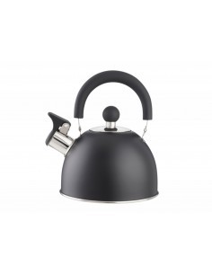 BOLLITORE CON FISCHIO NERO SATINATO 1,5 LT KAUFGUT su TreG Ingrosso