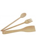TRIS UTENSILI 35123 LEGNO 30CM su TreG Ingrosso