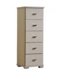 CASSETTIERA F2085 BABY 5 CASSETTI BIANCO FRASSINATO su TreG Ingrosso