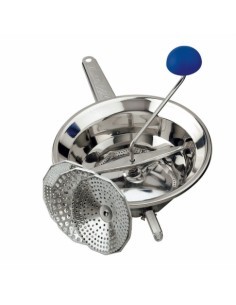 OMAC PASSAVERDURE EMANUEL INOX CON 3 FILTRI D 20 CM su TreG Ingrosso