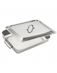 TEGLIA RETTANGOLARE 40 X 32 CM CON COPERCHIO EATITALY su TreG Ingrosso