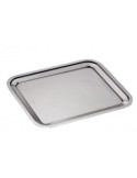 DRIBBLING VASSOIO IN ACCIAIO RETTANGOLARE 25X20,5CM INOXRIV su TreG...
