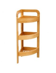MENSOLA ANGOLARE 3 PIANI IN BAMBOO su TreG Ingrosso