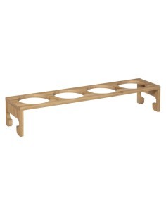 SET 5 PEZZI 179622 VASETTI C/MENSOLA BAMBOO su TreG Ingrosso