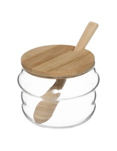 SET 5 PEZZI 179622 VASETTI C/MENSOLA BAMBOO su TreG Ingrosso