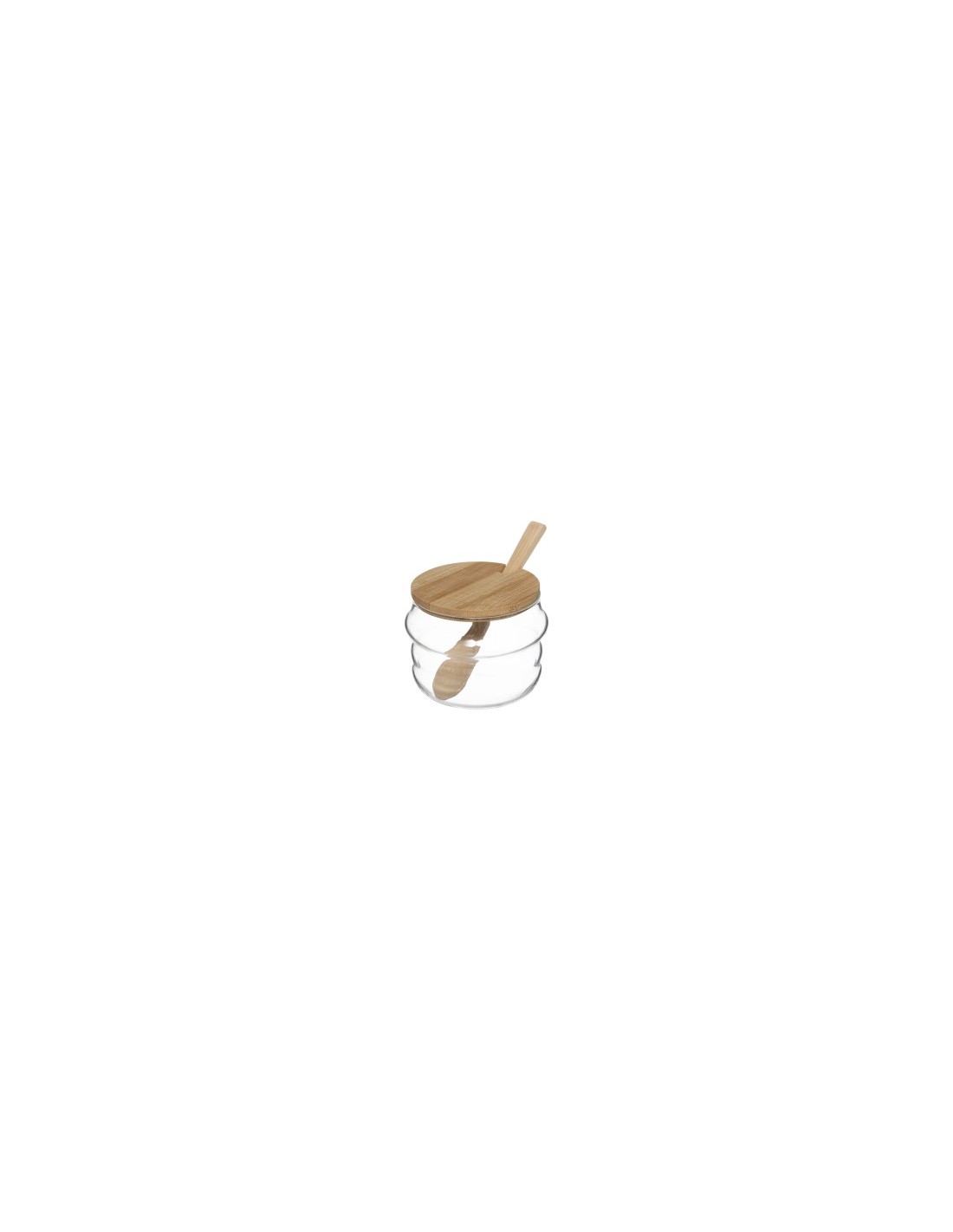 SET 5 PEZZI 179622 VASETTI C/MENSOLA BAMBOO su TreG Ingrosso