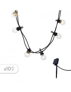 PARTY CLEAR SOLAR GHIRLANDA 10LAMPADINE LED su TreG Ingrosso