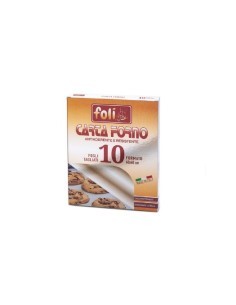 CONF 10 FOGLI CARTA FORNO 40X60CM su TreG Ingrosso