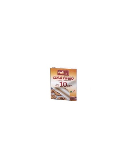 CONF 10 FOGLI CARTA FORNO 40X60CM su TreG Ingrosso