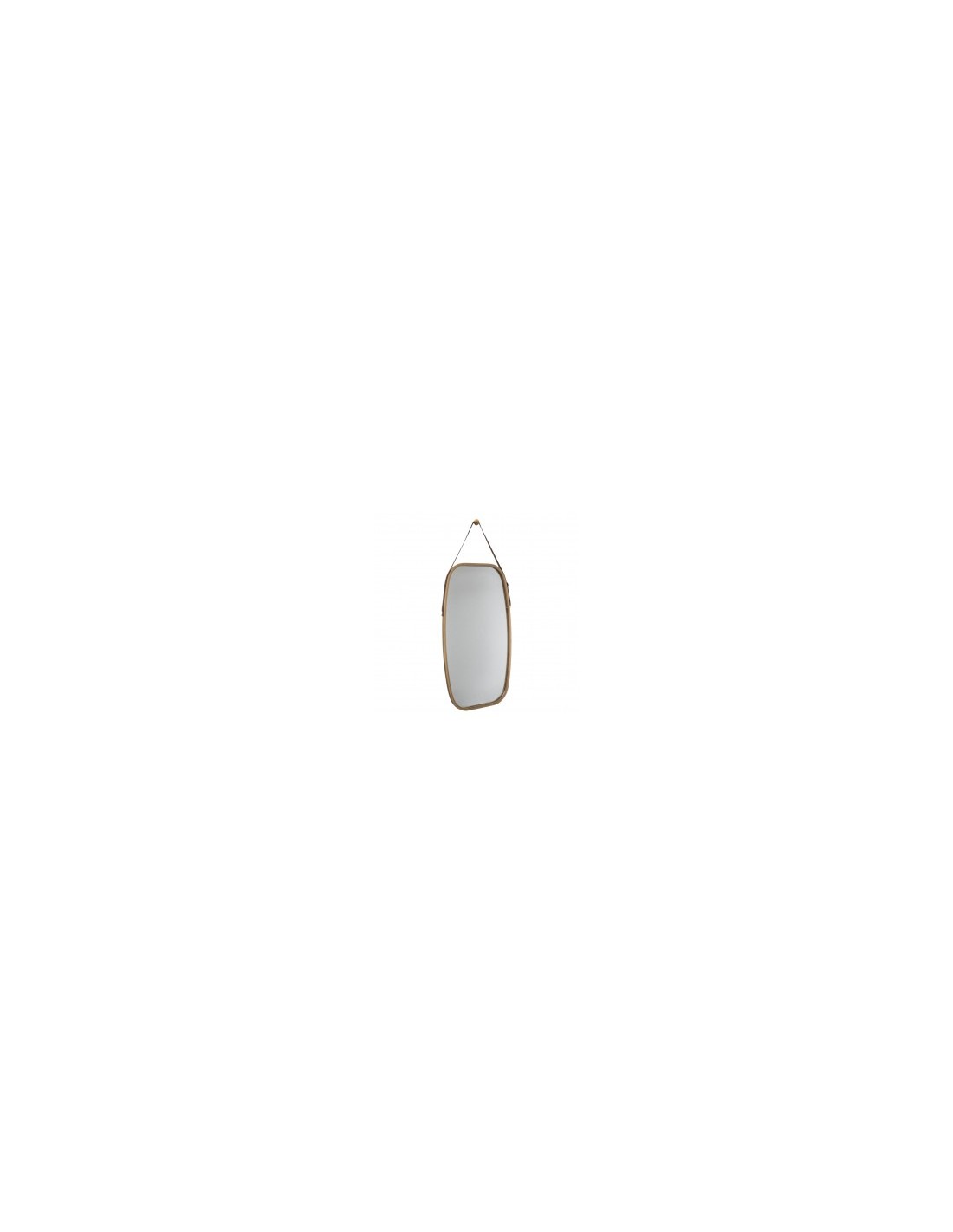 SPECCHIO C/APPENDINO VETRO/BAMBOO 43X77CM su TreG Ingrosso