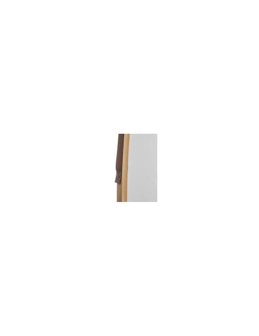 SPECCHIO C/APPENDINO VETRO/BAMBOO 43X77CM su TreG Ingrosso