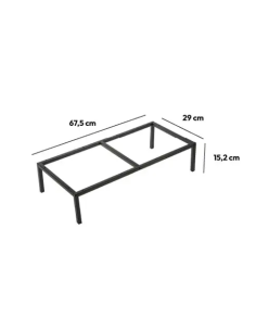 BASE METALLO 67X29X15CM PER CASSETTIERA su TreG Ingrosso