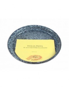 TEGLIA PIZZA IN ACCIAIO PORCELLANATO D.32 CM CERIANI su TreG Ingrosso