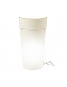 STEM ELEMENTS FIORIERA 80CM BIANCO CON LUCE LED su TreG Ingrosso