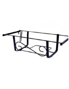 FIORIERA BALCONE 40CM NERA REGOLABILE su TreG Ingrosso